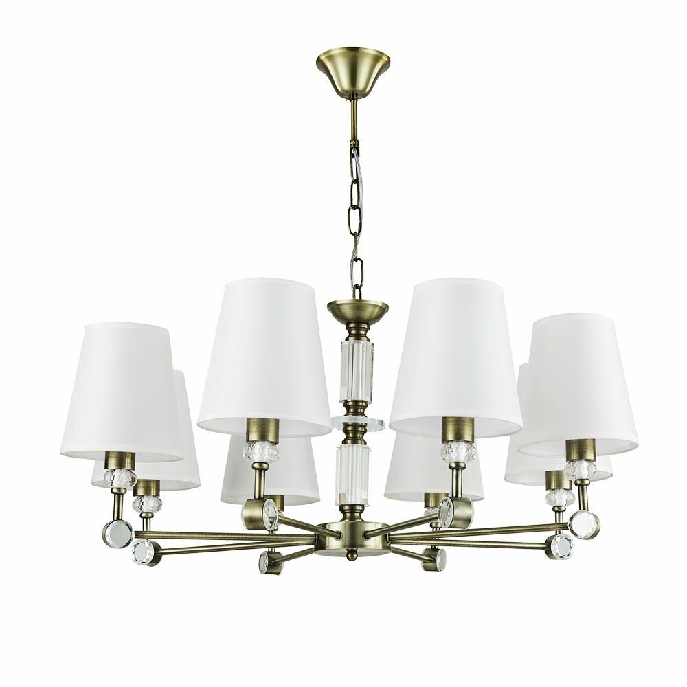 Подвесная люстра Arte Lamp Brocca W770xL770xH400 мм E14 цвет античная бронза арт. A4093LM-8AB
