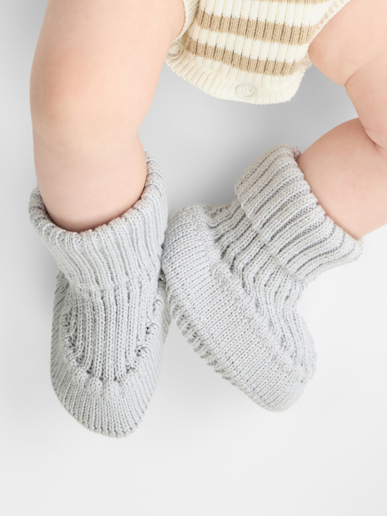 Пинетки Happy Baby Happy Baby Newborn, размер 11-12, серый