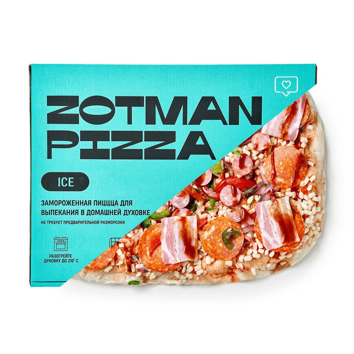 Пицца Zotman "Баварская Мясная", для духовки, замороженная, 465 г