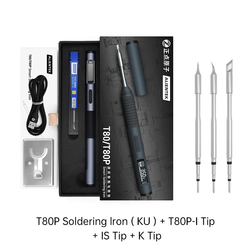 ALIENTEK T80 T80P Паяльник, T80P and T80P-3 Tip