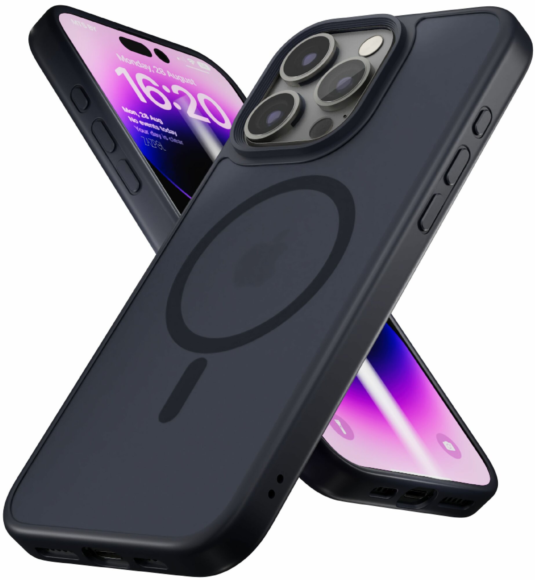 ZAZPOL Чехол для iPhone 16 Pro / айфон 16 Pro/ 16 про магнитный, совместимый с MagSafe (магсейф), противоударный