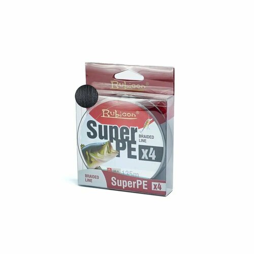 RUBICON Плетеный шнур RUBICON Super PE 4x 135m, black, d=0,10mm