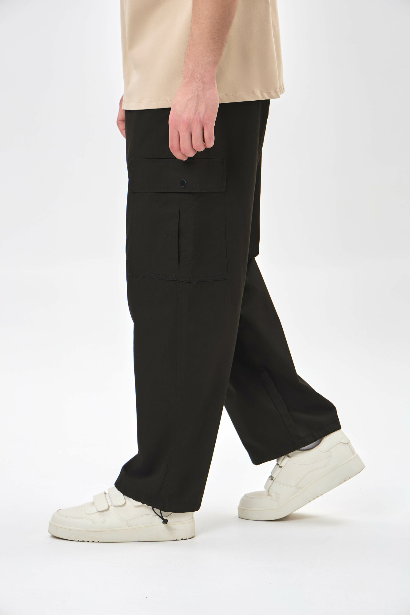 Брюки джоггеры TERRA PRO TERRA PRO, размер 31, black — фото 1