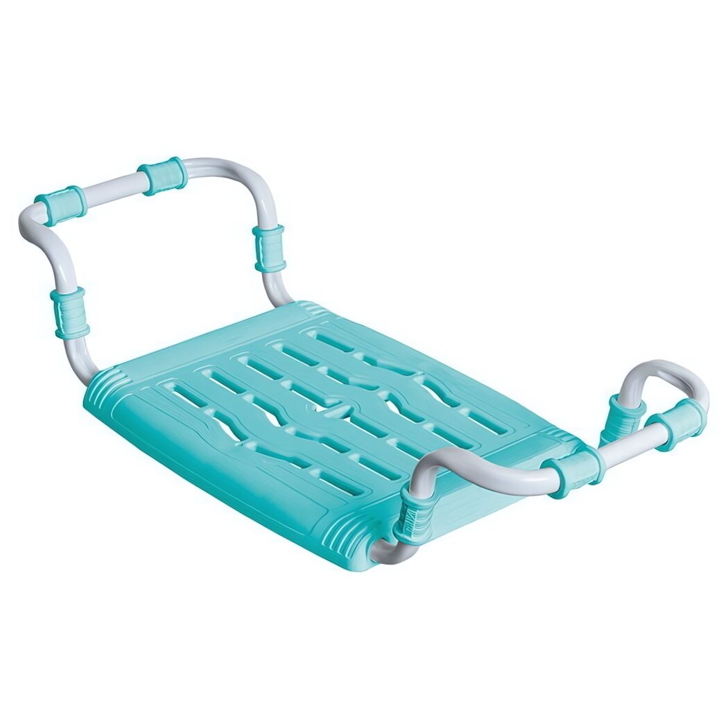 Сиденье для ванной «СВ5/БР» бирюзовое, пластик/металл, 650х290х140 мм, нагрузка до 100 кг