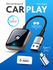 Беспроводной адаптер для автомобилей CarPlay и Android Auto, черн...