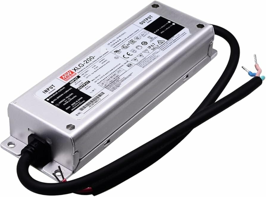 LED-драйвер AC-DC Mean Well XLG-200-24-A, 200 Вт (24 Вт, 8.3 А), встр. потенциометр — фото 1