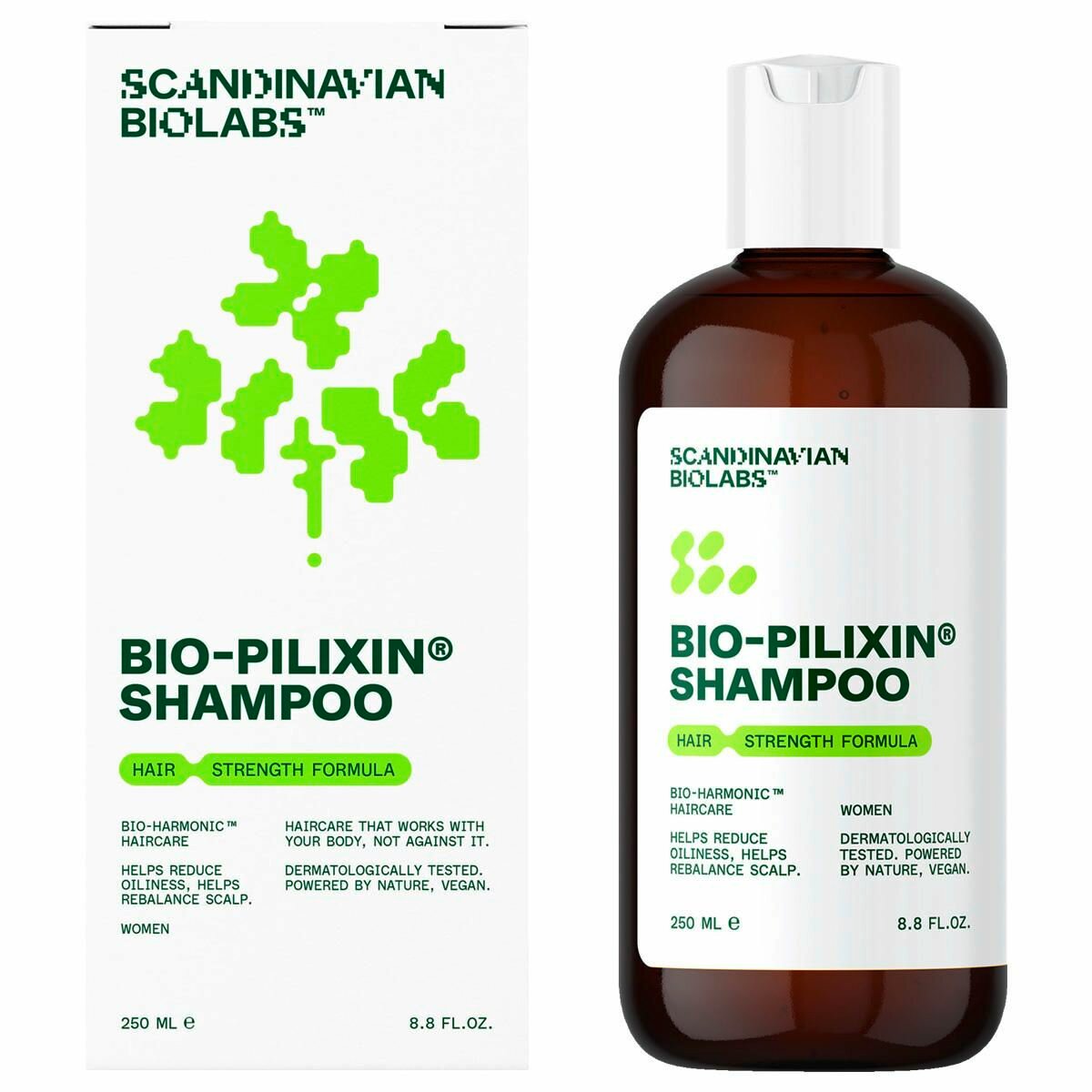Шампунь для волос Scandinavian Biolabs Hair Strength Bio-Pilixin Shampoo for Women 250 мл, женский