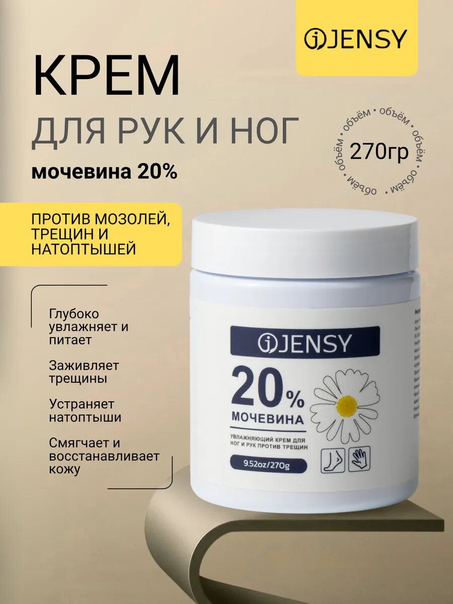 Крем для ног и рук восстанавливающий с мочевиной 20%