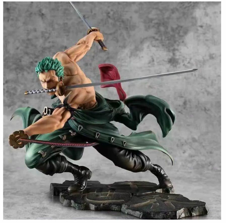 Аниме фигурка из One Piece Зоро Ророноа 17,5см - Ван Пис фигурка Зоро Ророноа с тремя мечами