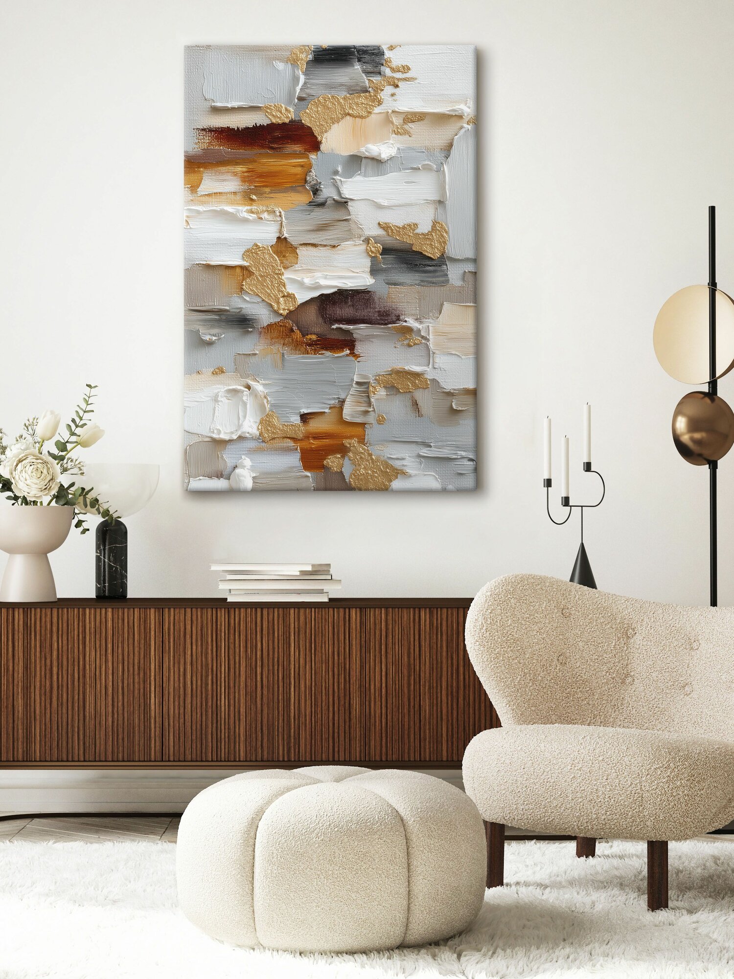 Большая картина Postermarket  Абстракция  на холсте с подрамником 60х90 см