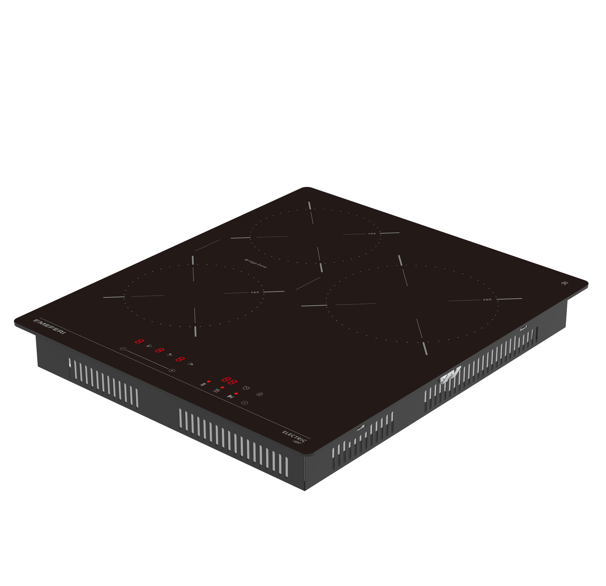 Картинки Варочная панель электрическая MEFERI MEH453BK LIGHT(Модификация 2025 года) 45 см, черный, 4200 Вт, 9 уровней мощности