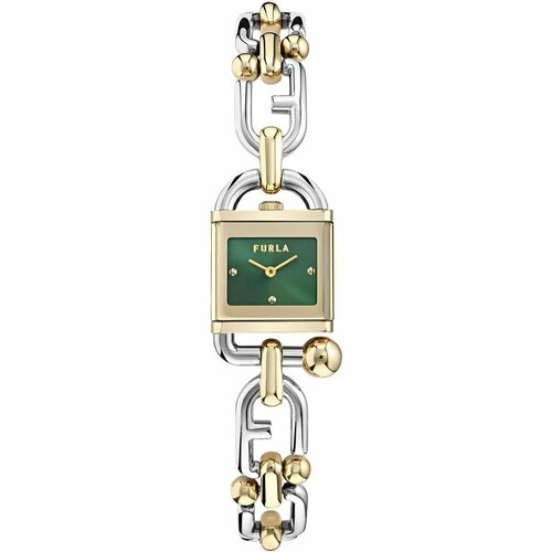 фото Наручные часы furla, зеленый, золотой, серебряный