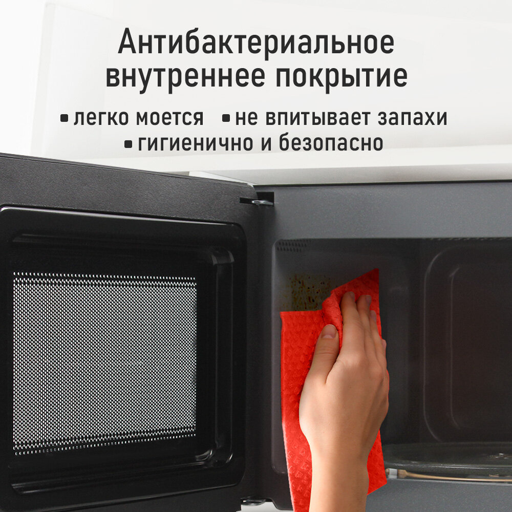 Микроволновка микроволновая печь СВЧ CHEF PRO CF-MW1954A черный — фото 1