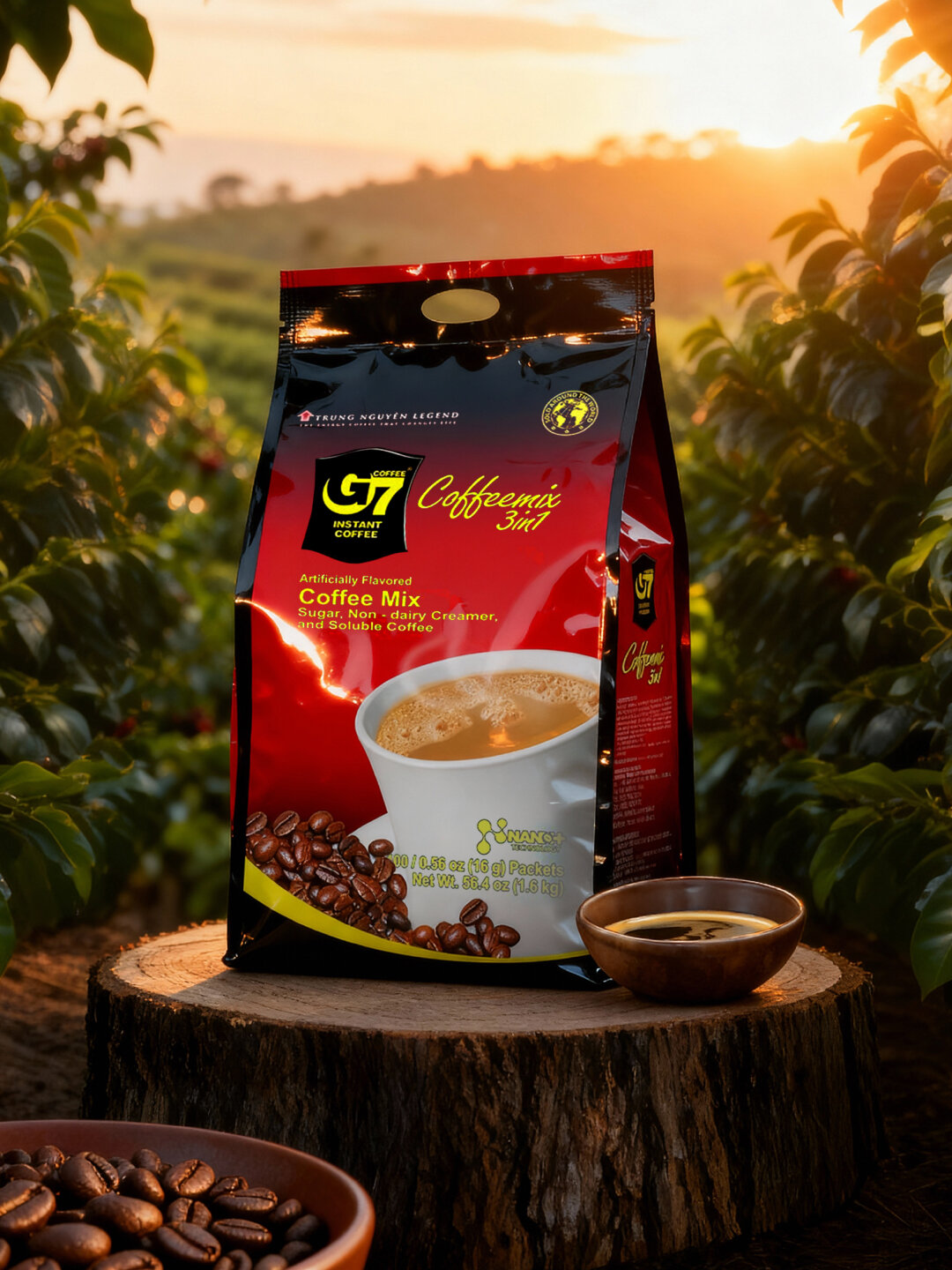 Растворимый кофе Trung Nguyen Legend G7 Coffeemix 3-в-1, 100 штук, 1.6 кг