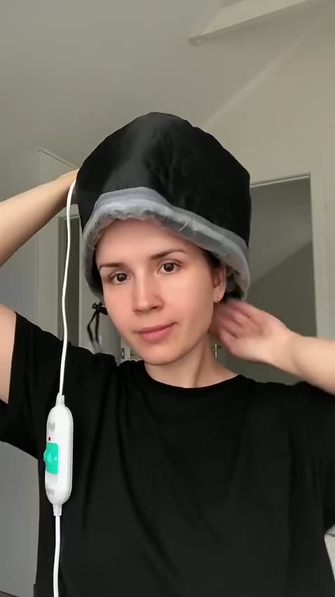 Термошапка для волос, шапочка для масок и ухода, многоразовая — фото 1