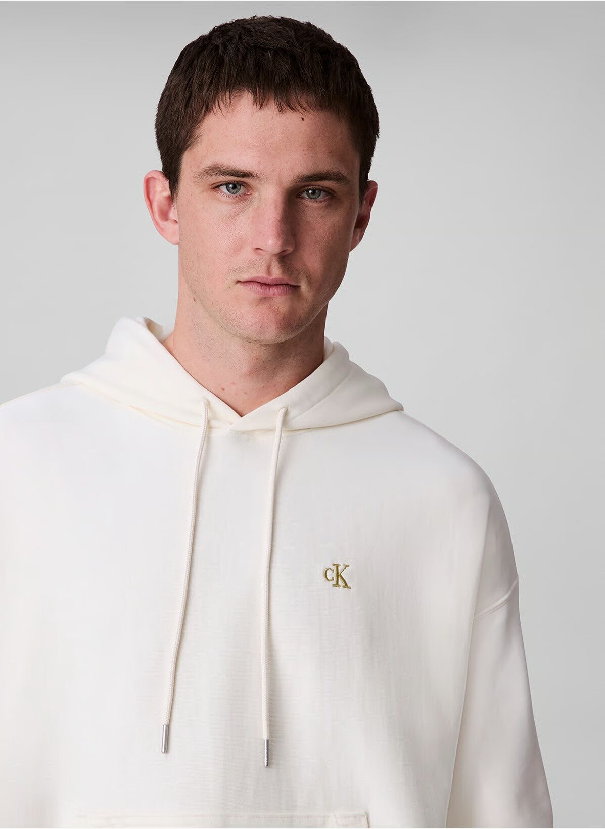 Худи Calvin Klein Jeans, размер XL, , кремовый — фото 1