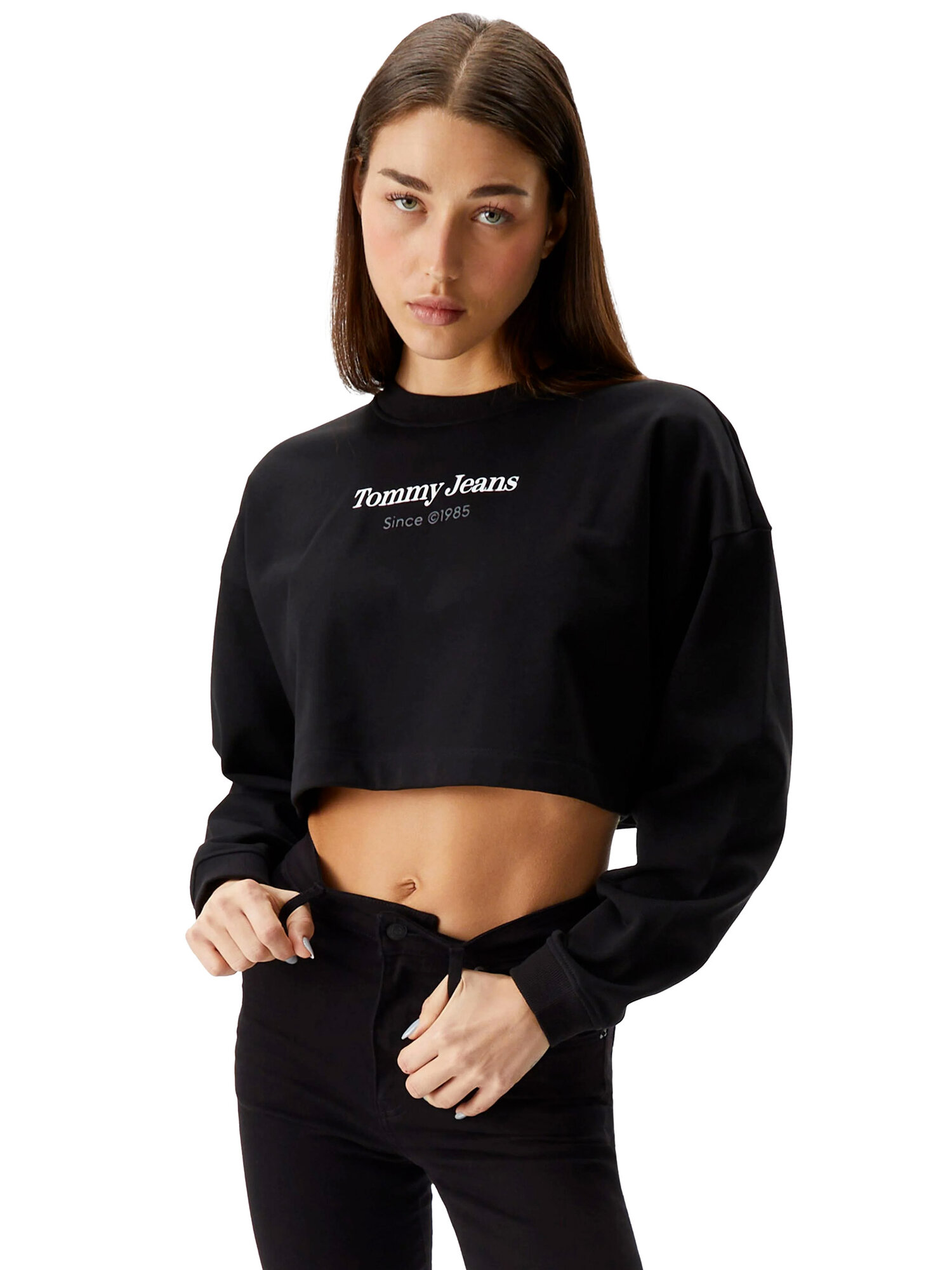 Толстовка Tommy Jeans Essential Cropped Fit Sweatshir