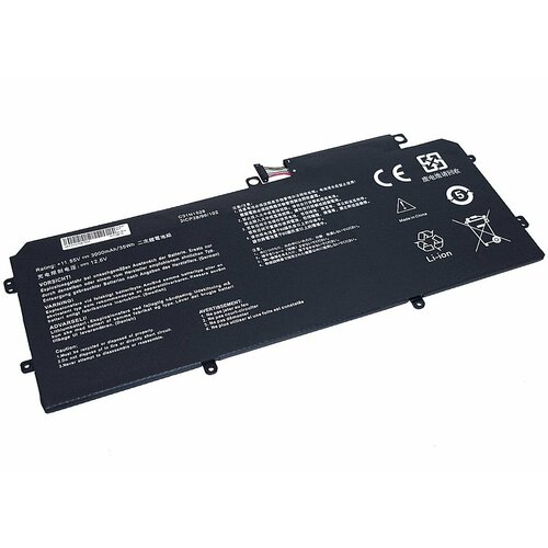 Аккумулятор для ноутбука Asus UX360 (C31N1528-3S1P) 11.55V 3000mAh OEM черная аккумулятор для ноутбука asus ux305 3s1p 11 31v 56wh oem черная