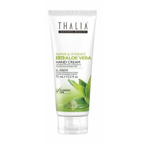 Увлажняющий крем для рук с алоэ вера Thalia Natural Beauty Repair Hydrate 50 Aloe Vera Hand Cream 655₽