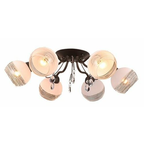 Светильник потолочный TOLEDO E14 6x60W 220V темно-серый