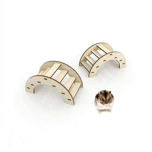 Мостики для грызунов 2 штуки аксессуар в клетку 485₽