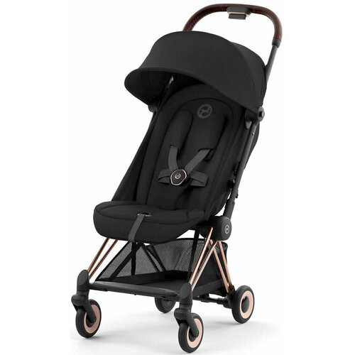 Cybex Coya (Rosegold Sepia Black с дождевиком)