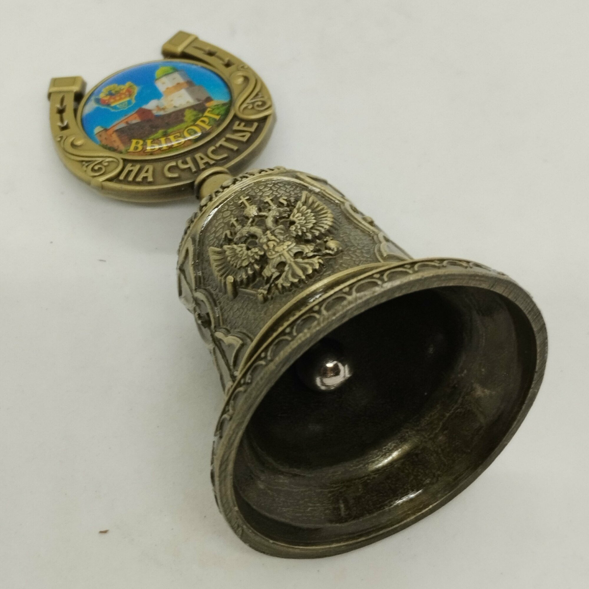 Колокольчик-подкова "выборг" бронза — фото 1