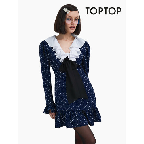 Платье TOPTOP, размер XS, синий платье toptop размер xs синий