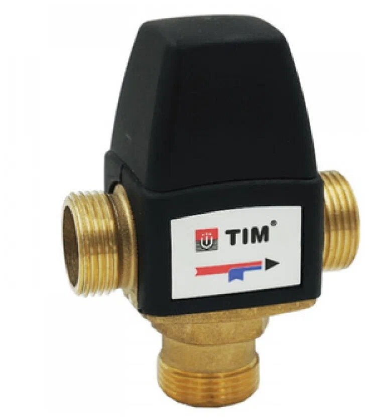Трехходовой смесительный клапан термостатический Tim BL3110C04 муфтовый (НР), Ду 25 (1"), Kvs 1.6