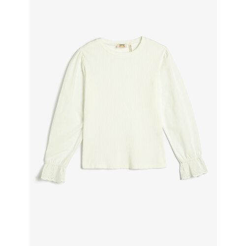 фото Лонгслив koton, размер 13-14 лет, бежевый