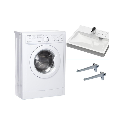 Стиральная машина Indesit EWUC 4105 и раковина Стайл 50 3095000₽