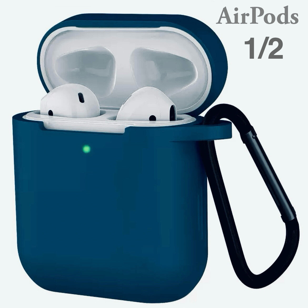Чехол для наушников Apple Airpods, Силиконовый чехол на Airpods 2/1