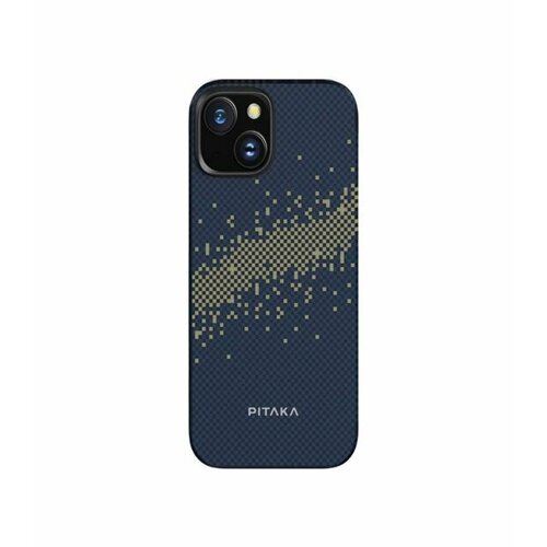 Чехол PITAKA Fusion Weaving MagEZ Case 4 для iPhone 15 6.1 принт млечный путь (Milky way galaxy) 600D