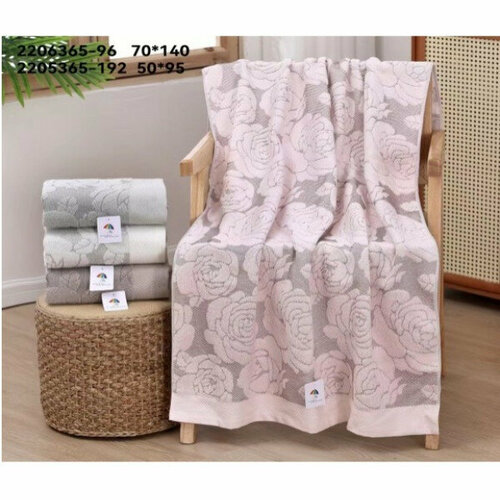 2206365 Нежные Розы 70х140 (8) Махра полотенце 7-Я