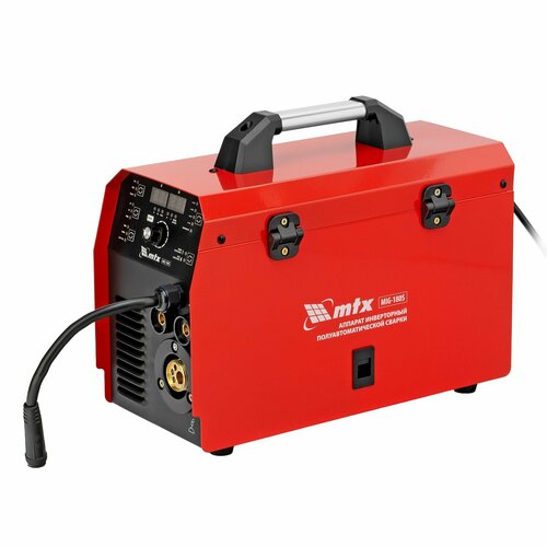 Сварочный аппарат инверторный полуавтомат MIG-180S 180A ПВ 60 катушка 5 кг MTX 18350₽