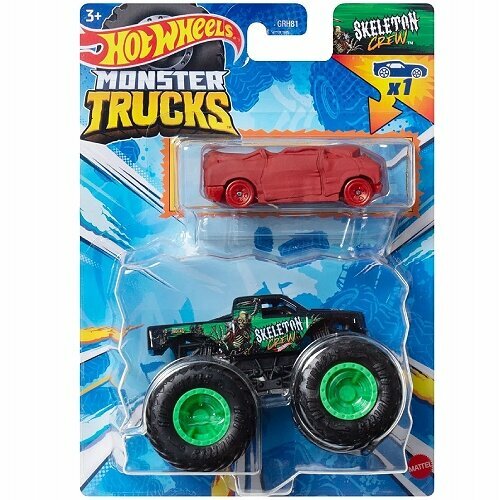 Набор из 2-х машин Hot Wheels (Monster Trucks) Skeleton Crew(HWN44) набор машинок monster jam монстр джем траки меняющие цвет м 1 64 2 шт 6044943