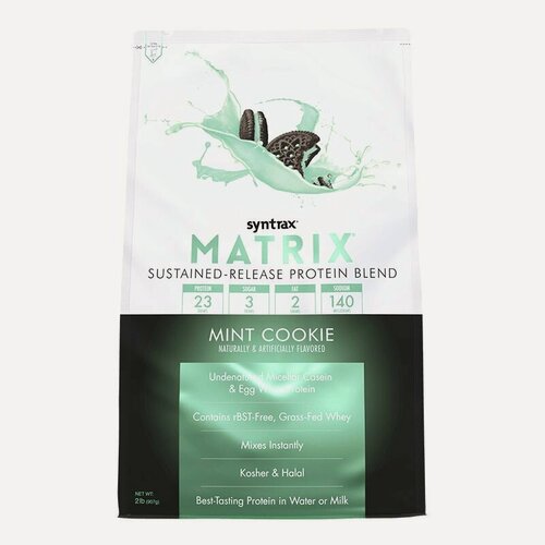 Изображение товара Многокомпонентный протеин Матрикс 2 фунта Ментоловое печенье / Syn Matrix 2.0 Mint Cookie