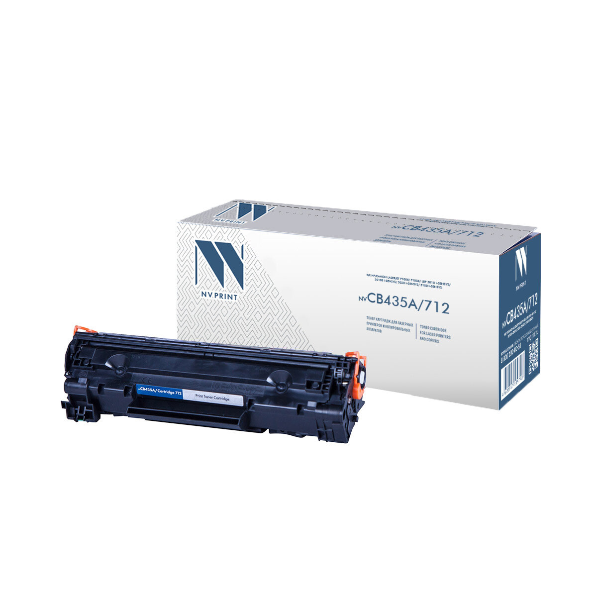 Картридж NVP совместимый NV-CB435A/NV-712 универсальные для HP/Canon LaserJet P1005/ P1006/ LBP 3010 i-Sensys/ 3010B i-Sensys/ 3020 i-Sensys/ 3100 i-Sensys (1500k)