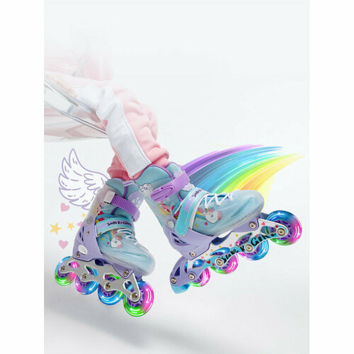 Раздвижные со светящимися колесами Rainbow Мятный 5575₽