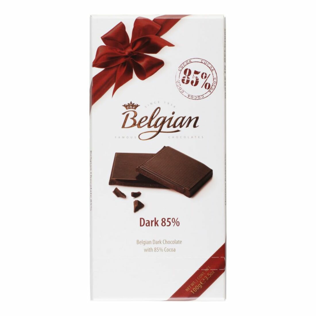 Плитка Belgian Chocolates горькая 85% 100 г