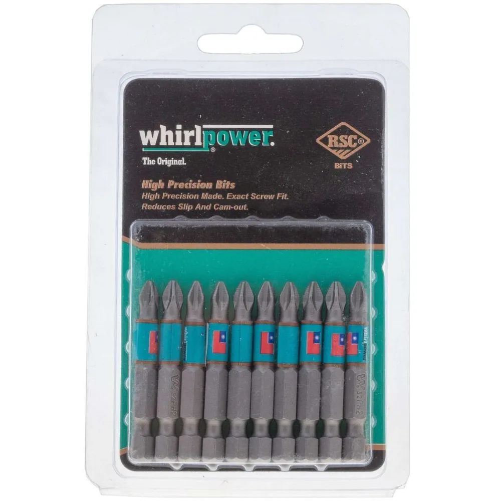 фото Бита магнитная набор 10 шт РН2х50 мм для больших нагрузок для шуруповерта