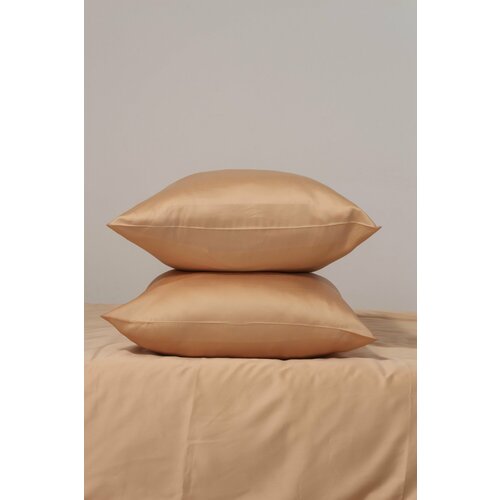 Наволочки тенсель 100 эвкалиптовое волокно Coho Home 70x70 цвет Citrus Hill оранжевый 2 шт 2463₽