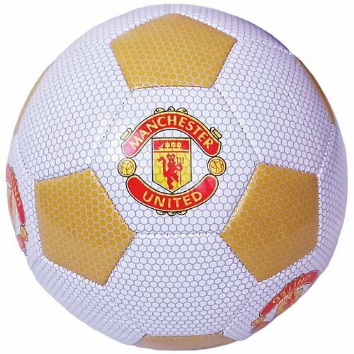 Мяч футбольный MEIK Man Utd (PVC 2,4 мм, 310 гр. , маш. сш. ) (желтый/белый) мяч футбольный 00 1832 размер 5 pvc вес 310 г