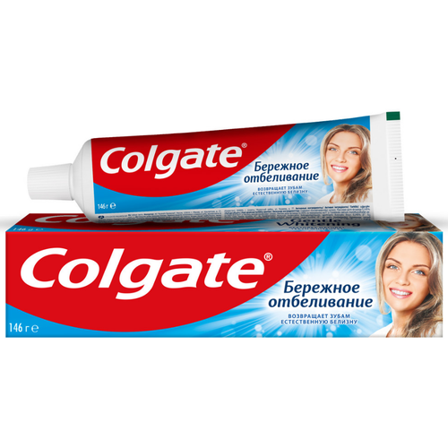 Набор из 3 штук Зубная паста Colgate бережное отбеливание 100мл зубная паста бережное отбеливание 100мл