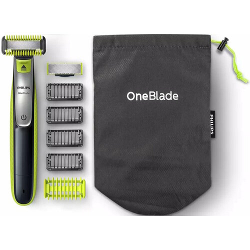 Бритва Philips OneBlade QP263030 чёрный салатовый 704700₽