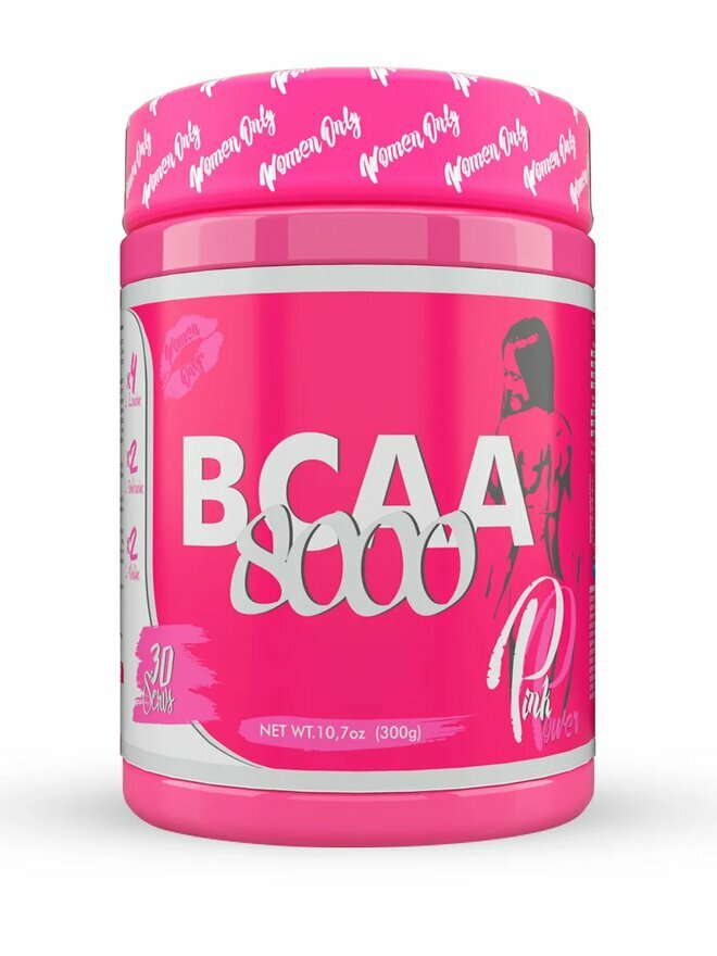 STEEL POWER Pink Power BCAA (розовые) 8000 300 г (Экстази)