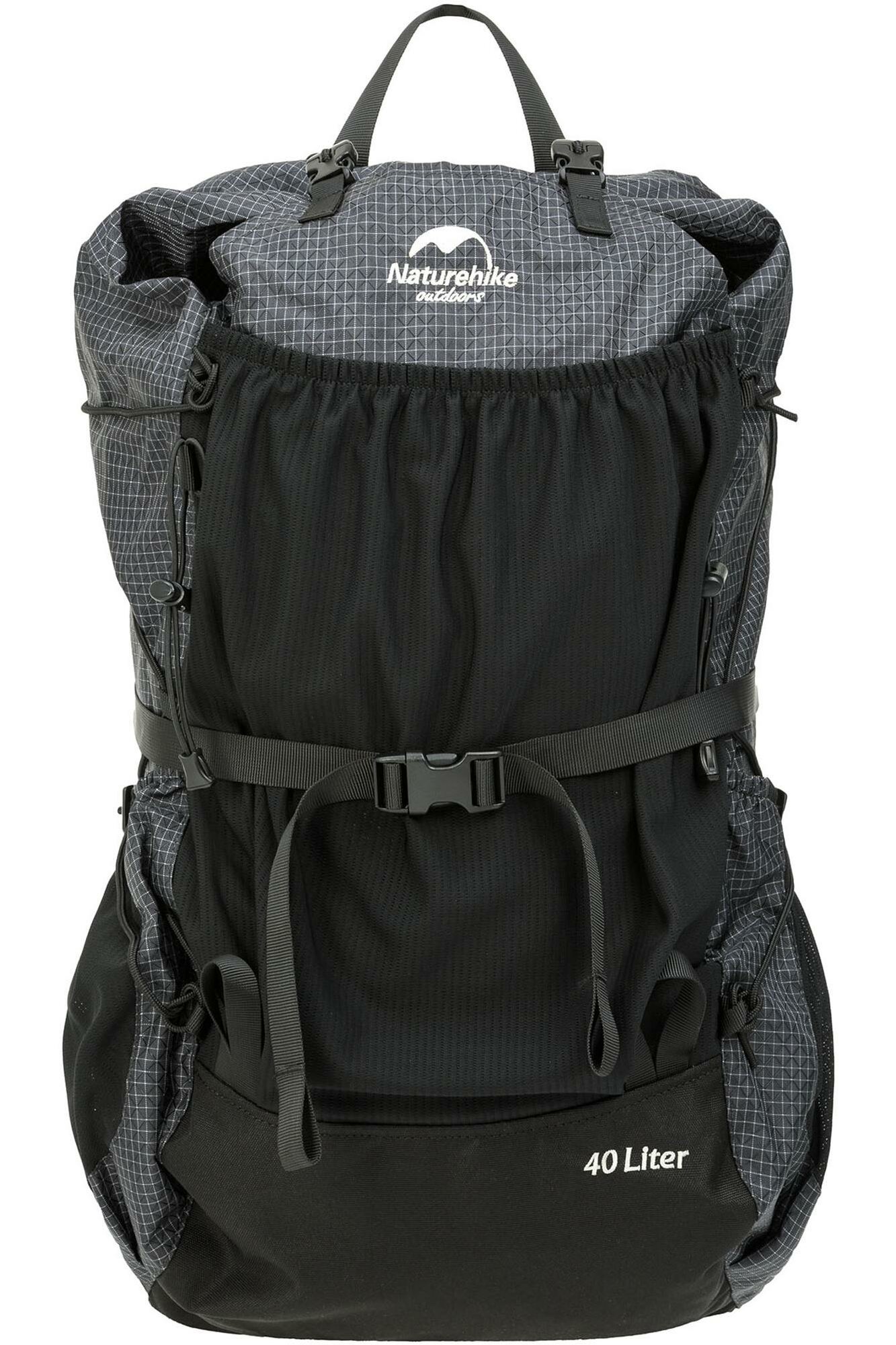 Трекинговый рюкзак Naturehike Rock 40L + 5L, черный