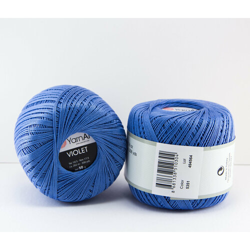 YarnArt пряжа "Violet" 50г 282м 5351-голубой (1 моток)