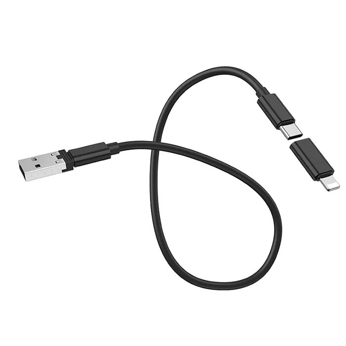 USB Type-C кабель Hoco U86 с комплектом переходников (Lightning/USB/MicroUSB) в кейсе-подставке