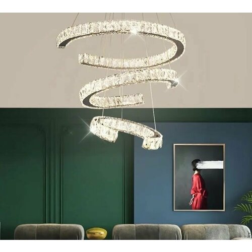 Подвесная люстра светодиодная с кристаллами 604632 см 120W 19500₽